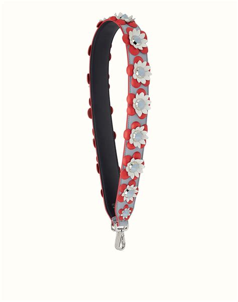 tracolla fendi strap you flowerland fiori neri|Tracolle e accessori per borse .